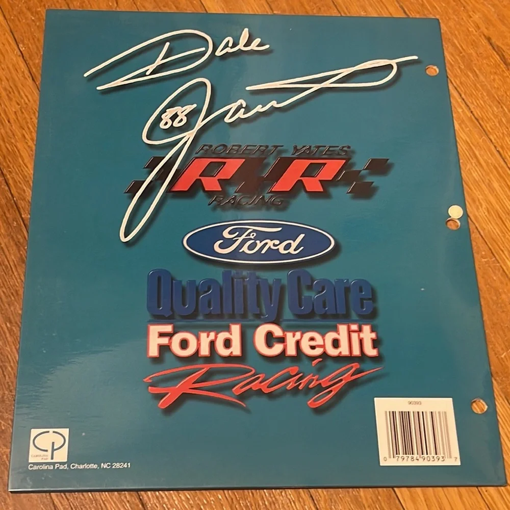 Vintage Dale Jarrett 88 Racing Folder